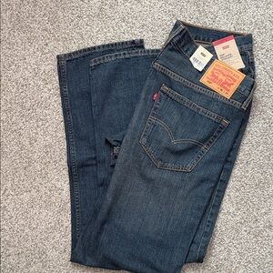 Levi's Men's Dark Blue Straight Jeans